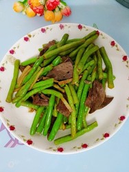 羊肝炒豆角