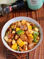 黑椒杏鲍菇牛肉粒