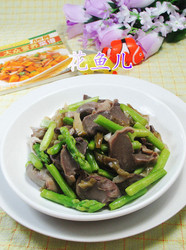 榨菜丝芦笋炒鹅胗