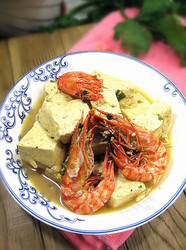 鲜虾炖豆腐