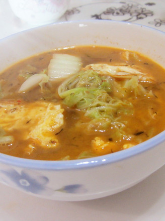 鸡蛋白菜汤