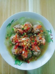 丝瓜丸子虾
