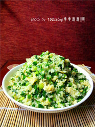 韭菜小米炒鸡蛋