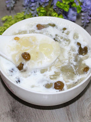 葛仙米皂角米丑耳糖水