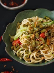 肉末豆角捞面