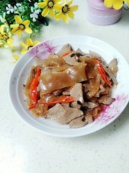 猪肝辣炒粉皮