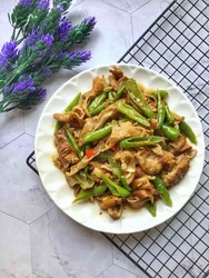 青椒炒腊猪肠