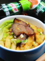 腊肉炒年糕