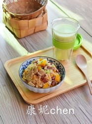 南瓜腊肠饭