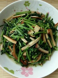 茼蒿炒豆干