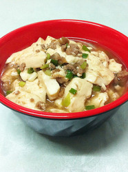 蒜香肉酱烧豆腐
