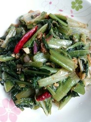 蒜蓉蚝油莴笋叶