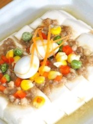 玉米蒸豆腐