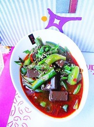 鸭血烧丝瓜