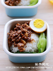 洋葱卤肉饭