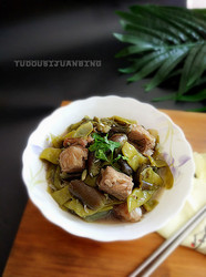 排骨豆角炖茄子