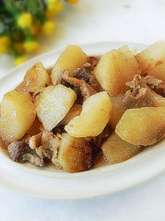肉片炖山药