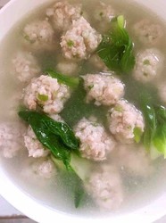 汆烫丸子汤
