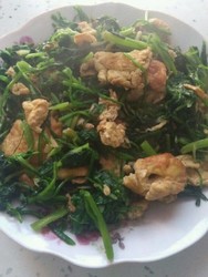 春天菠菜炒鸡蛋