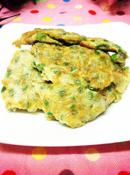 豆角粒煎蛋饼