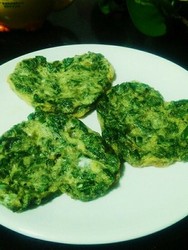 艾叶鸡蛋饼