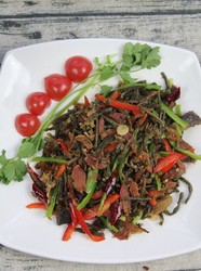 嫩干豇豆 炒 老腊肉