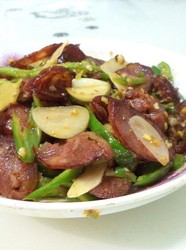 青椒炒香肠