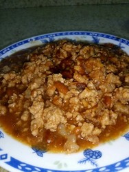 豆酱肉沫
