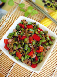豆豉肉末豇豆