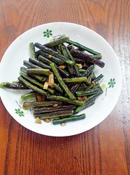蒜蓉紫豆角