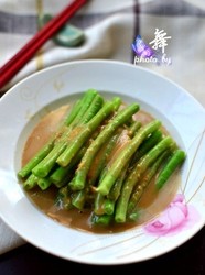 麻酱淋豇豆