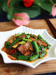 青蒜回锅肉