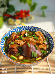 红汤羊肉汆油条子