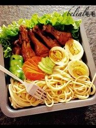 照烧鸡腿意面