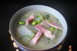 冬瓜毛豆咸肉汤