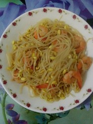 黄豆芽炒虾仁