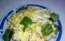 蒜黄炒蛋