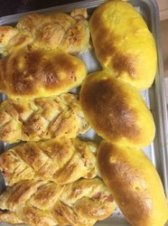 火腿培根面包