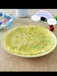 苦瓜炒鸡蛋饼