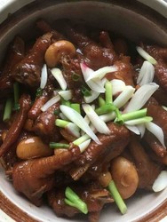 雪豆焖鸡爪