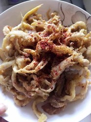 干炸平菇