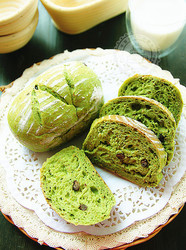 【抹茶红豆软欧包】清新怡人一抹绿