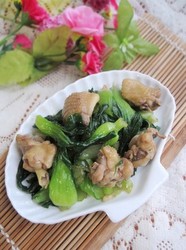 鸡块炒上海青