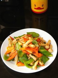 小炒海鲜菇