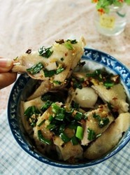 葱油白切鸡