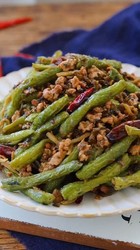 干煸肉末豆角