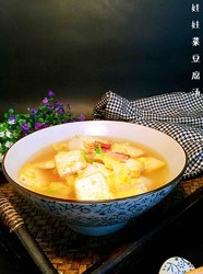 娃娃菜豆腐汤