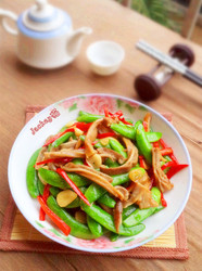 甜豆炒肚条