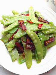 腊肉炒荷兰豆