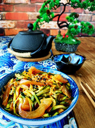 麻辣金针菇拌牛筋